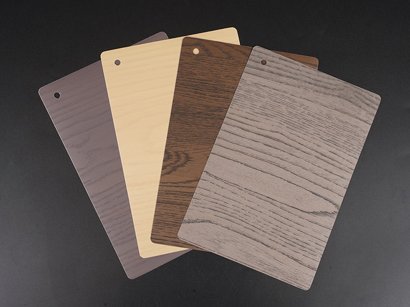 PET adhesive film cloth with embossed wood grain